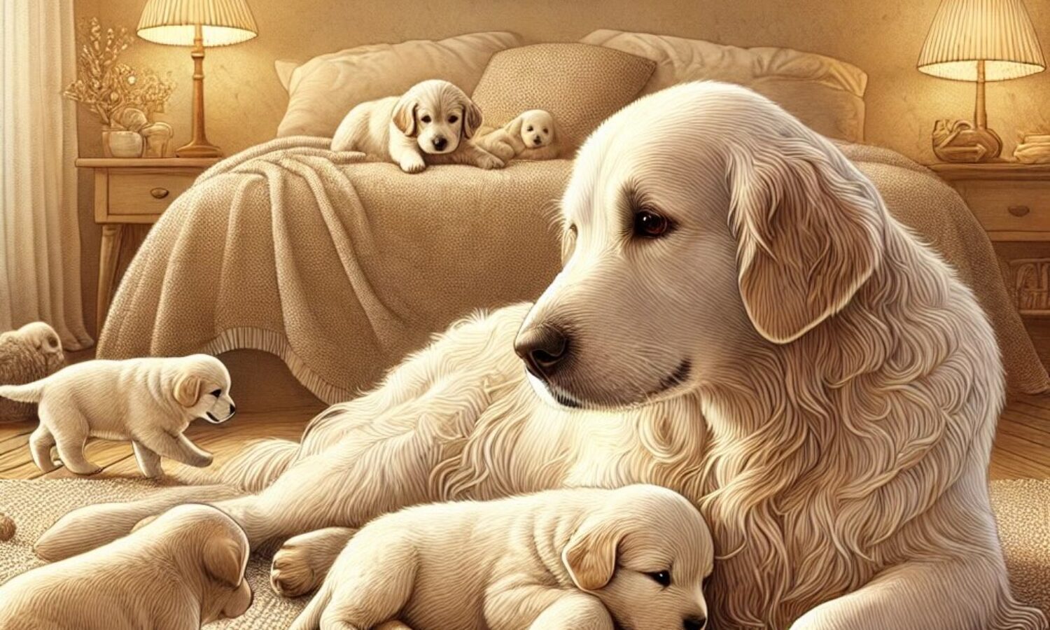 Considerazioni etiche nella separazione di una cagna dai suoi cuccioli